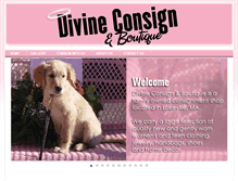 Tablet Screenshot of divineconsignboutique.com